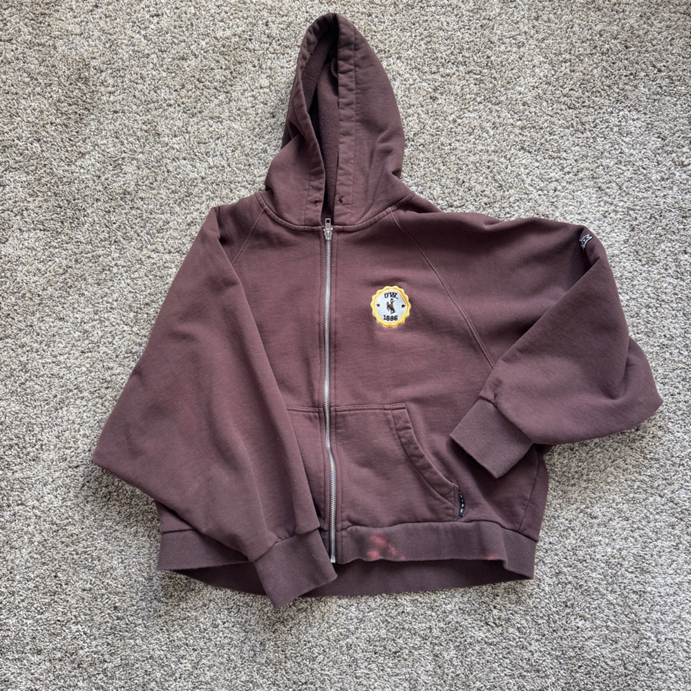 Wyoming cowboys cropped hype and vice jacket